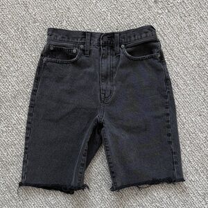 Madewell High-Rise Long Denim Shorts